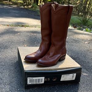 Tecovas Chestnut Leather Western Boots